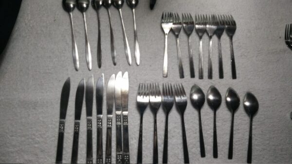 Large Silverware Stainless Set Amefa & CustomCraft - Image 2