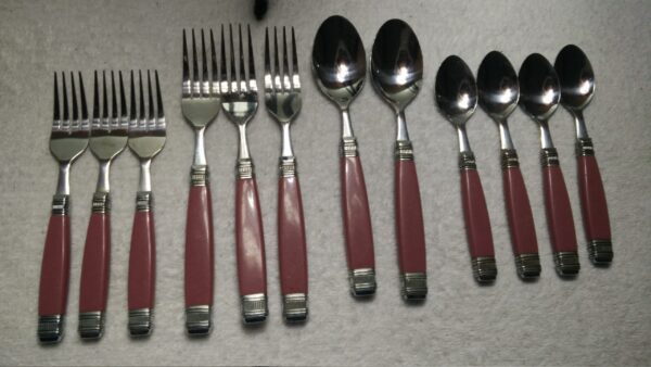 Pink Silverware Set Unbranded Stainless Taiwan
