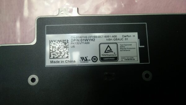 Genuine Dell Precision 7550 7750 7560 7760 US ENGLISH Non-Backlit Keyboard P/N 1WYH2 01WYH2 - Image 3