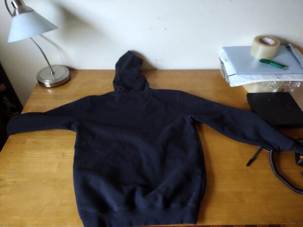 CARHARTT Original Fit Pullover Black Sleeve Logo Hoodie Sweatshirt M - Image 2
