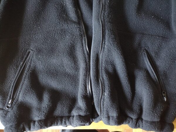 Military Black Polartec Fleece Jacket, Synthetic ECWCS Cold Weather, LARGE - Image 3