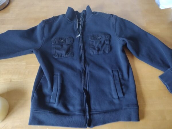 Men's Apt 9 Black Medium M Pocketed Jacket Light Collared