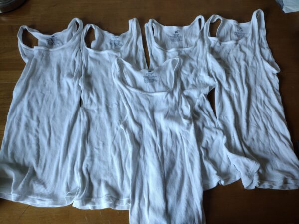 Hanes Men's Tagless Comfort Fit 5-Pack Long Tank Top - White - Size M