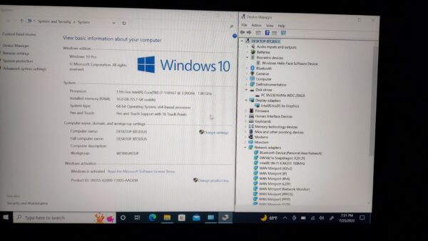 DELL LATITUDE 7420 2-IN-1 i7-1185G7 16GB 256GB SSD W10P TB4 VERIZON LTE WTY 2027 - Image 11