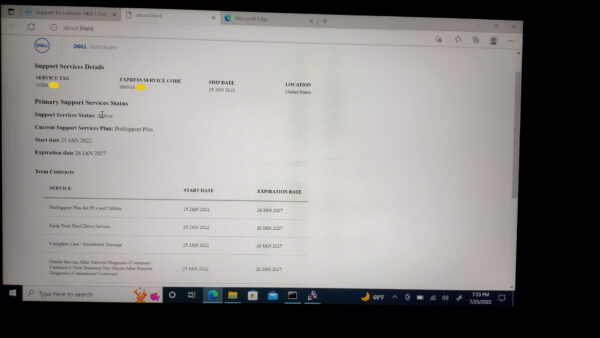 DELL LATITUDE 7420 2-IN-1 i7-1185G7 16GB 256GB SSD W10P TB4 VERIZON LTE WTY 2027 - Image 12