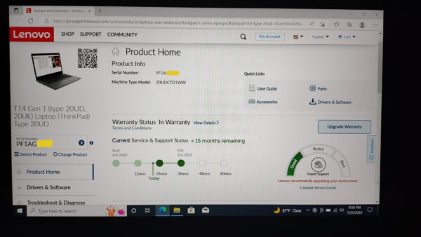 LENOVO THINKPAD T14 AMD RYZEN PRO 4750U 32GB RAM 256GB SSD FHD W10 USBC WTY 2023 - Image 12