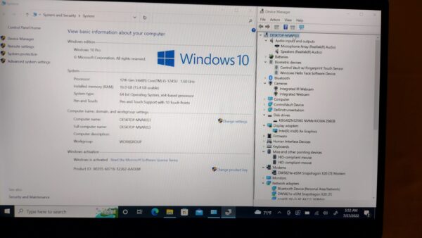 DELL LATITUDE 7430 2-IN-1 i5-1245U 16GB 256GB SSD FHD TB4 VERIZON LTE WTY 2025 - Image 12