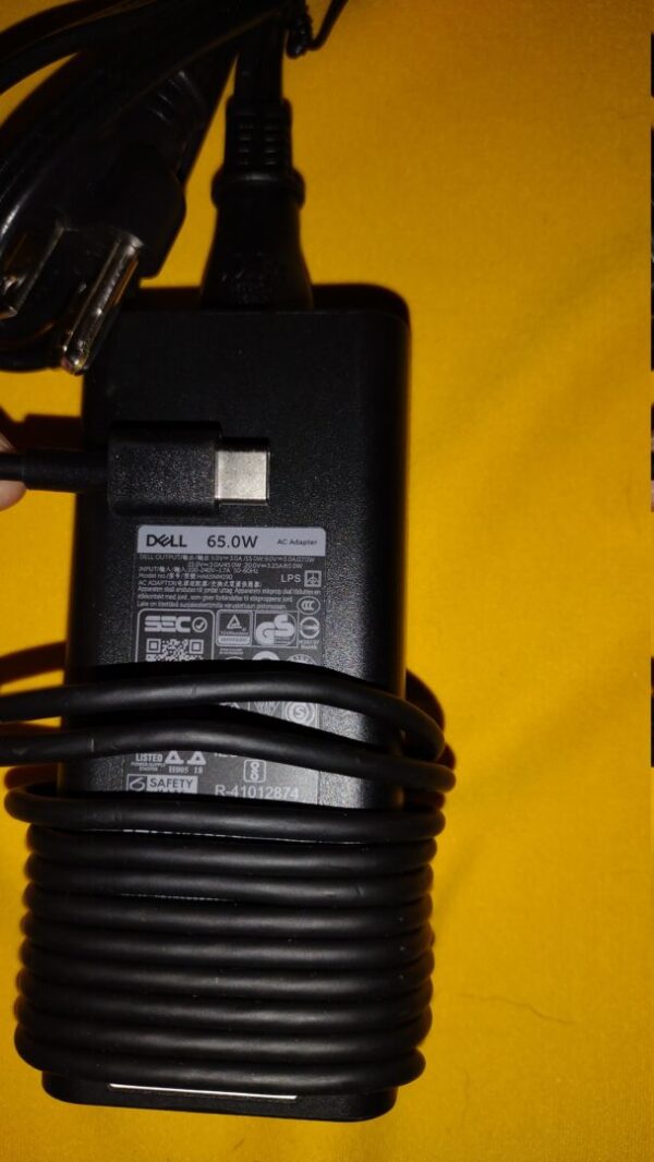 New OEM Dell DA65NM190 HA65NM190 65W USB-C Slim Laptop Chromebook AC Adapter - Image 3