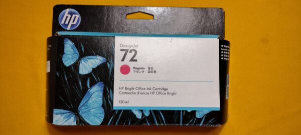 HP 72 Magenta DesignJet Ink Cartridge 130-ml (C9372A) MAR 2023 Sealed Retail Box