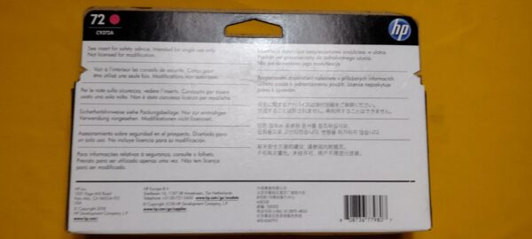HP 72 Magenta DesignJet Ink Cartridge 130-ml (C9372A) MAR 2023 Sealed Retail Box - Image 2