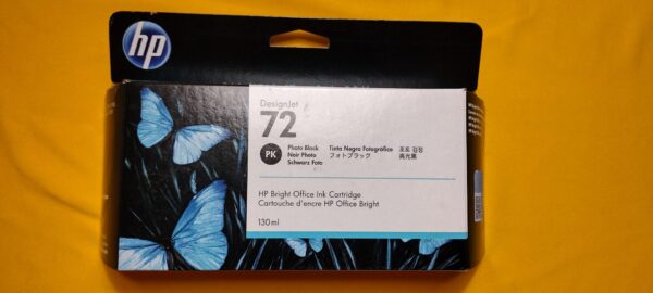 HP DesignJet 72 Photo Black Ink Cartridge 130ml C9370A EXP JUL 2023
