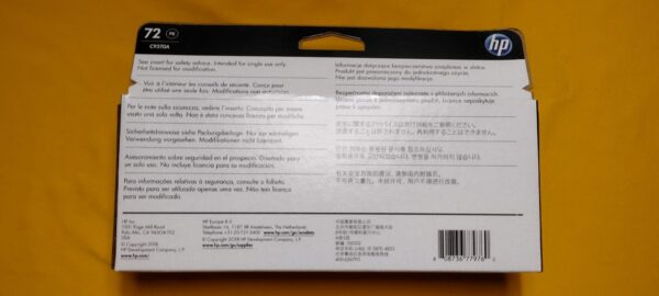 HP DesignJet 72 Photo Black Ink Cartridge 130ml C9370A EXP JUL 2023 - Image 2