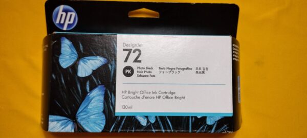 HP DesignJet 72 Photo Black Ink Cartridge 130ml C9370A EXPIRED MAY 2022