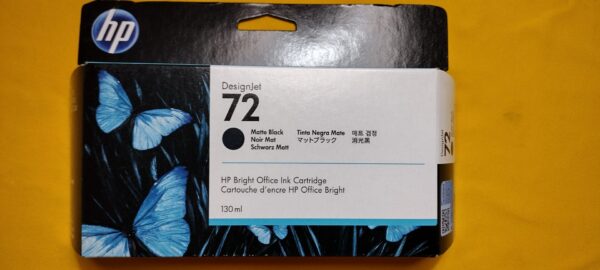 GENUINE HP 72 MATTE BLACK C9403A INK CARTRIDGE EXP SEP 2023 NEW SEALED