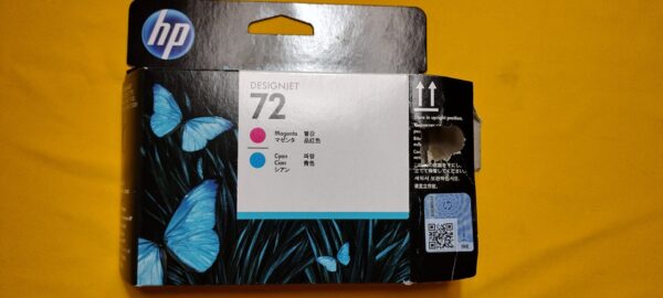 NEW Genuine HP 72 Magenta & Cyan Printhead C9383A JAN 2023 OPEN