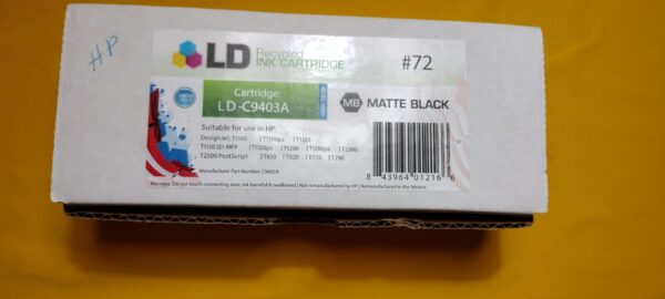 Compatible HP 72 MATTE BLACK C9403A High-Yield 130ml Replacement Ink Cartridge