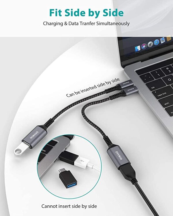 NIMASO USBC USB-C to USB 3.0 Adapter 2-pack,Thunderbolt 3/4 to USB - Image 4