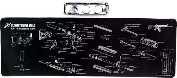 Ultimate Rifle Build Gun Cleaning Mat Exploded Parts Diagram & Magnetic Tray
