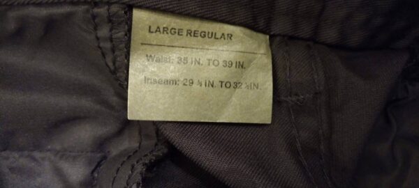 Advantex Black Polyester Pants LEO/Security Guard Size Large Regular - Image 2