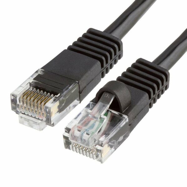 Black Cat5e Patch Cord Network Cable Ethernet LAN RJ45 UTP 50 FT FEET FOOT - Image 3