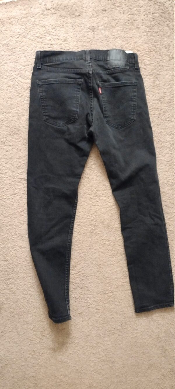 Levi's 511 Jeans Men's 30x30 Faded Black Slim-Fit Stretch Denim Skinny - Image 2