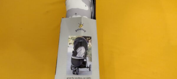 Go by Goldbug Duo Head Support & Strap Cover Set Grey Gray Stars & Clouds NEW - Image 4