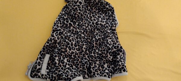 Cherokee Girl Coat Newborn NB 0-3M Leopard Ear Zip Up Fleece - Image 3