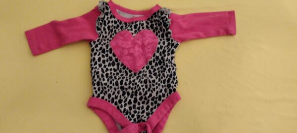 Garanimals Baby Girl JUMPER SHIRT Top Shirt PINK & CHEETAH PRINT Colorful Newborn NB 0-3M