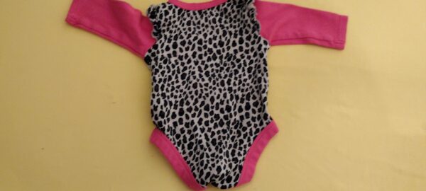 Garanimals Baby Girl JUMPER SHIRT Top Shirt PINK & CHEETAH PRINT Colorful Newborn NB 0-3M - Image 3