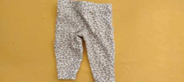 Baby Girl Just One You by Carter's White & Leopard Cheetah Pants Newborn NB 0-3M - Image 3