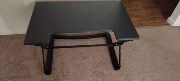 VICTOR High Rise Height Adjustable Standing Desk DCX760G No Keyboard Tray - Image 2