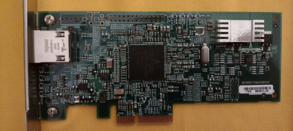 Broadcom Gigabit Network Card RJ-45 PCIe x4 BCM95708A0804F from DELL 2950 SERVER - Image 2