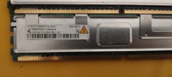 Qimonda 4GB (4x1GB) PC2-5300F DDR2 2Rx4 Server Memory RAM HYS72T256520HFD-3S-B - Image 3