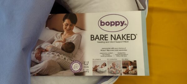 Brand New Boppy Bare Naked Feeding and Infant Support Pillow White
