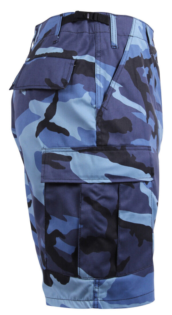 Rothco Shorts Camo BDU Military Style Cargo Sky Blue Camouflage Mens 65218 - Image 2