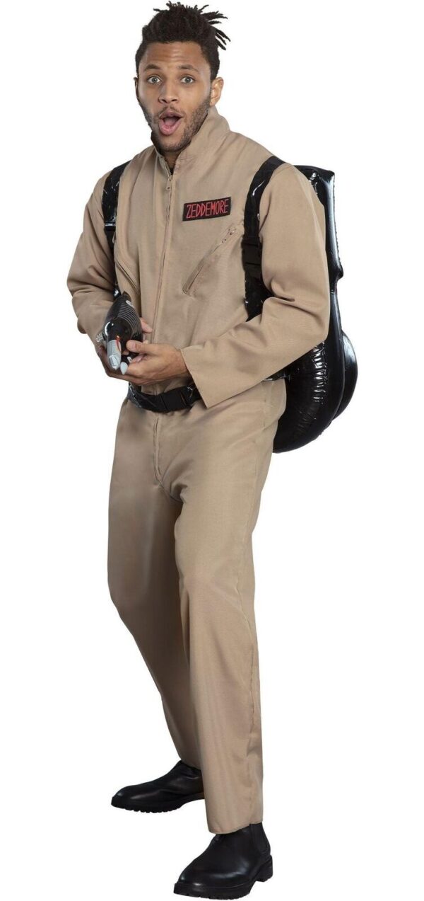 Ghostbusters Halloween Costume Proton Pack Adults, Standard Jumpsuit Party City - Image 4
