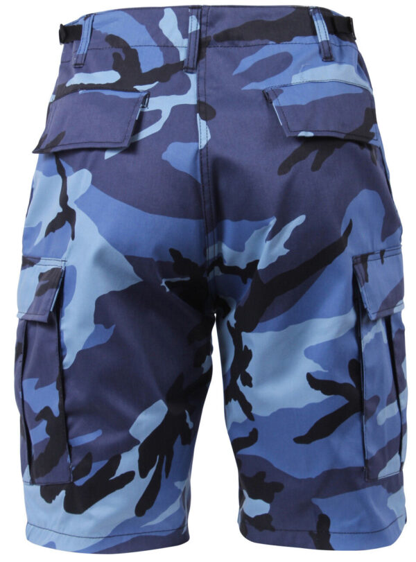 Rothco Shorts Camo BDU Military Style Cargo Sky Blue Camouflage Mens 65218 - Image 4