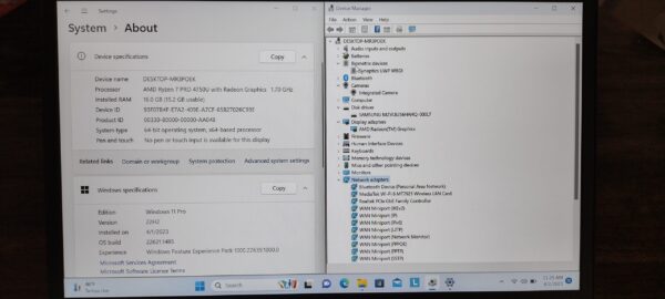 LENOVO THINKPAD T14S AMD RYZEN PRO 4750U 16GB RAM 256GB SSD FHD FPR WTY 2025 - Image 11