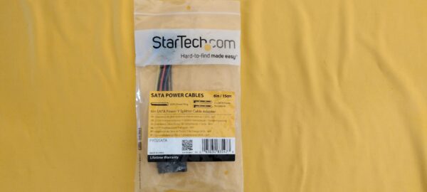 SATA Power 15-pin Y-Splitter Cable Adapter Male to Female I PYO2SATA