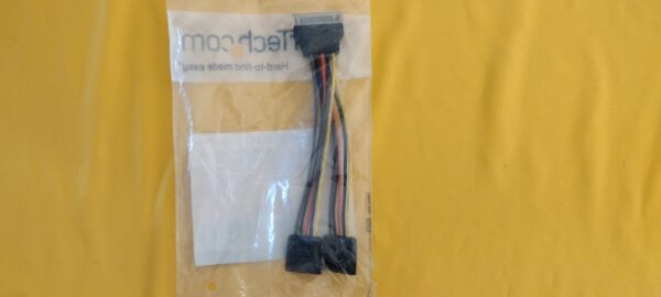 SATA Power 15-pin Y-Splitter Cable Adapter Male to Female I PYO2SATA - Image 2