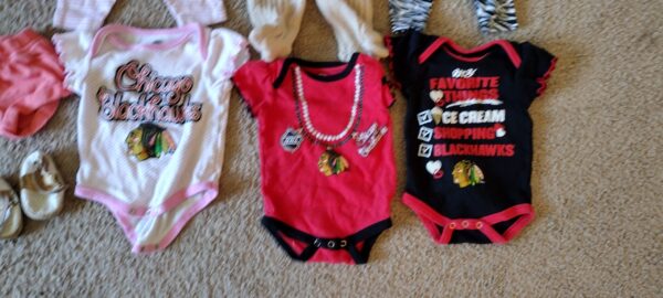 Baby Girl 0-3 Months Clothes Lot Tops Pants Shoe Sets Lot of 17 - Image 4