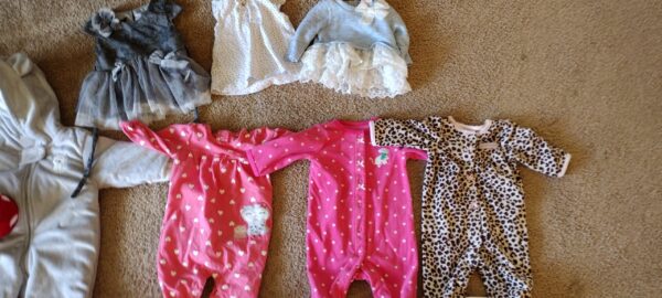 Huge Lot of 38  Baby Girls Clothes, Mixed, Tops, Bottoms, Coats & More, 3 Months - Image 7