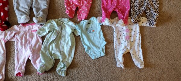 Huge Lot of 38  Baby Girls Clothes, Mixed, Tops, Bottoms, Coats & More, 3 Months - Image 8
