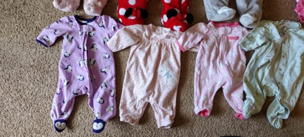 Huge Lot of 38  Baby Girls Clothes, Mixed, Tops, Bottoms, Coats & More, 3 Months - Image 9