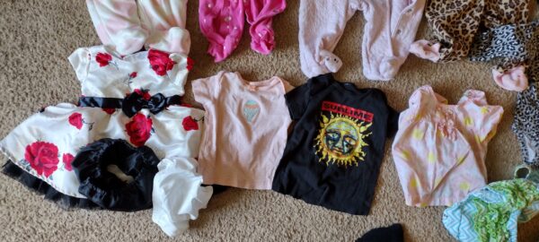 6 Month Baby Girls Clothes Lot of 31 - Coat, Tops, Bottoms, Hats, and more - Image 5