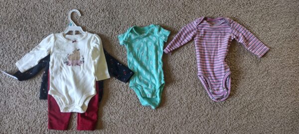 6 Month Baby Girls Clothes Lot of 31 - Coat, Tops, Bottoms, Hats, and more - Image 6