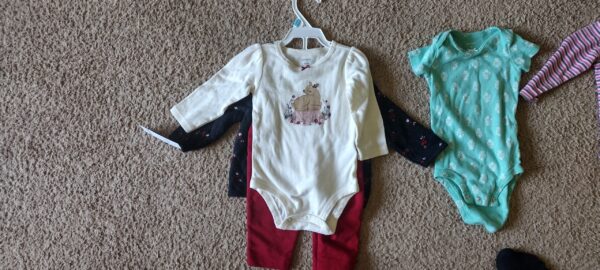 6 Month Baby Girls Clothes Lot of 31 - Coat, Tops, Bottoms, Hats, and more - Image 7
