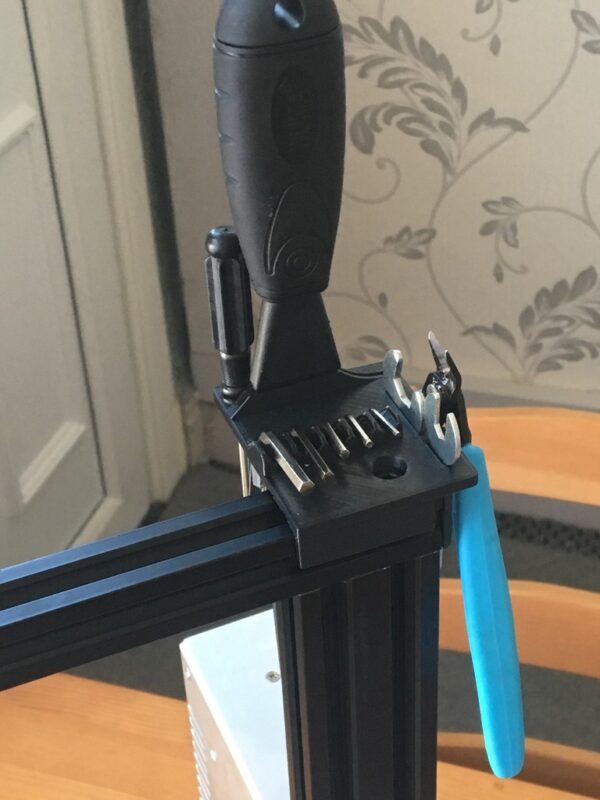 Ender 3 & Ender 3 Pro Tool Holder Mount (PLA, Black)