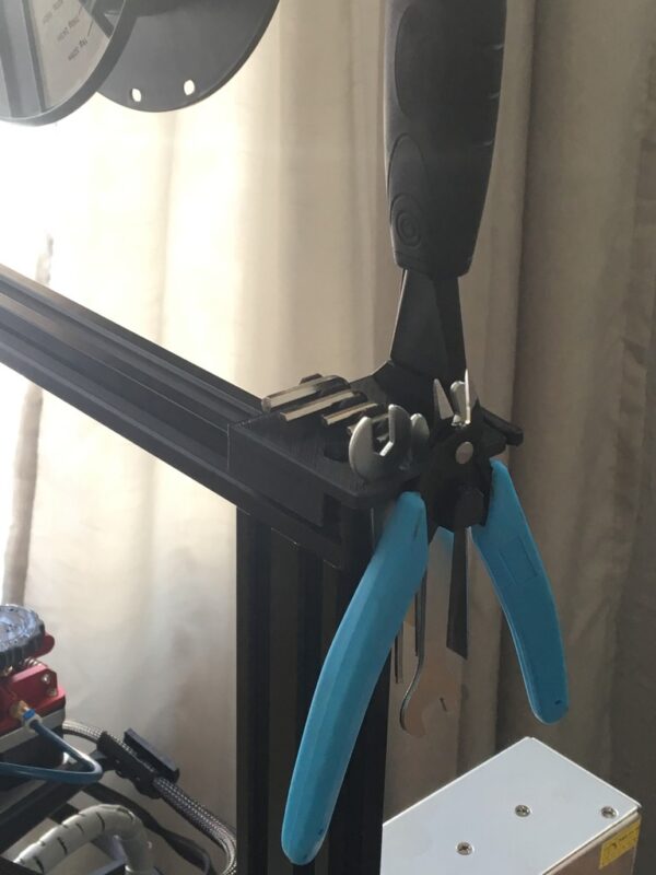 Ender 3 & Ender 3 Pro Tool Holder Mount (PLA, Black) - Image 2