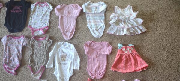 Lot of 27 Baby Girl Clothes 6-9M Months - Image 3